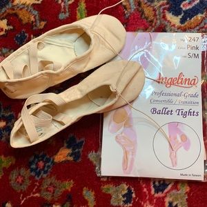 NWOT CAPEZIO BALLET SHOES & TIGHTS